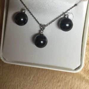 Necklace with matching earrings